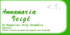 annamaria veigl business card