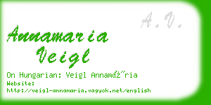 annamaria veigl business card